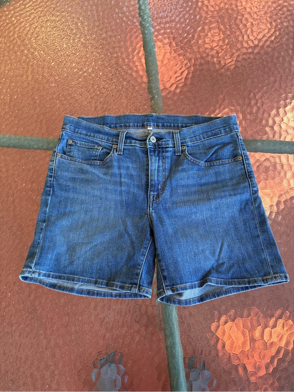 Levi's Women's Denim Shorts in Classic Blue Wash